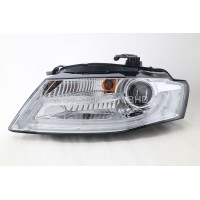 AUDI A4 B8 09-12 Chrome Projector Head Lamp w Light Bar Driving Lamp